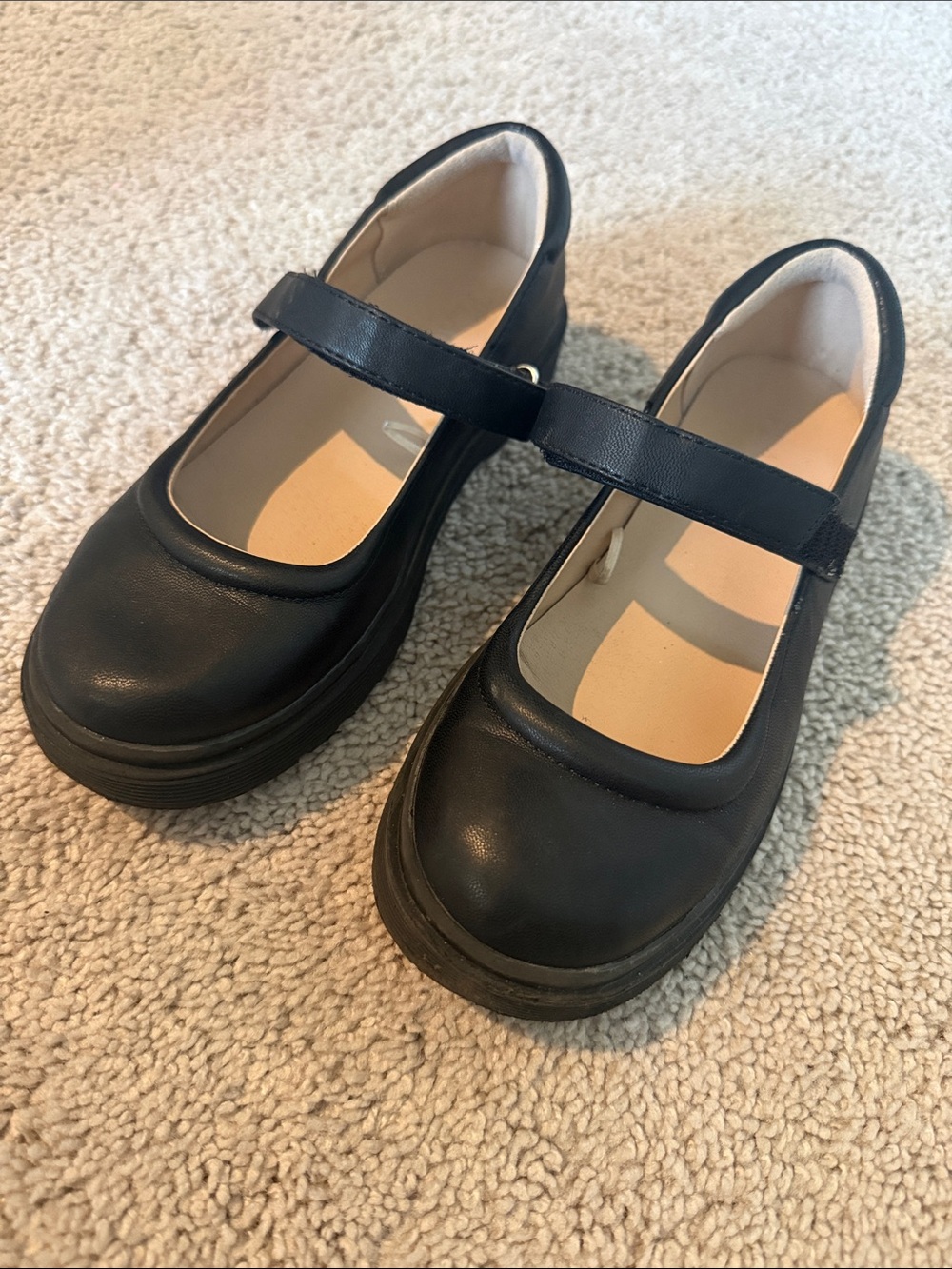 Kids Black Mary Jane School Shoes - Classic Strap
